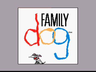 Family Dog title screen for Super Nintendo
